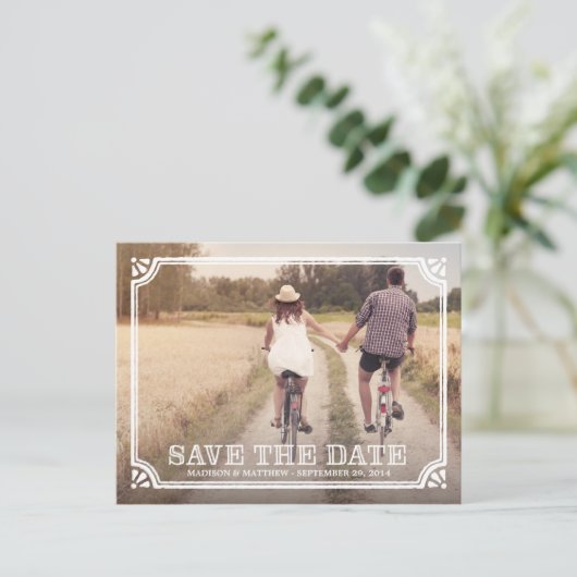 フレーム素朴 | 日付ポストカードの保存 案内ポストカード (スタンド正面)