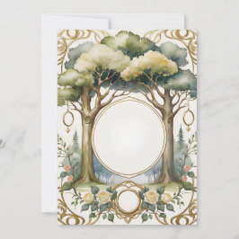 フレーム結婚フローラファンタジーロマンチック 招待状