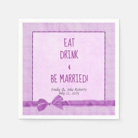 フレーム結婚付きピ縁どックの弓 スタンダードカクテルナプキン (正面)