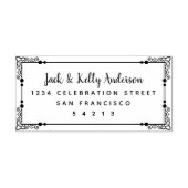フレーム結婚華美の差出人住所 セルフインキングスタンプ (デザイン)