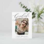 フレーム芸術的フォト卒業はがき ポストカード (スタンド正面)