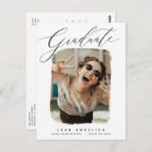 フレーム芸術的フォト卒業はがき ポストカード (正面/裏面)