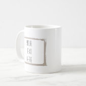 フレーム芸術的独自のコーヒーマグを作成 コーヒーマグカップ (正面左)
