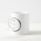 フレーム芸術的独自のコーヒーマグを作成 コーヒーマグカップ (正面左)