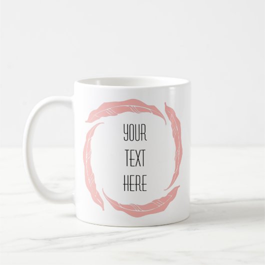 フレーム芸術的独自のコーヒーマグを作成 コーヒーマグカップ (左)