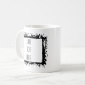 フレーム芸術的独自のコーヒーマグを作成 コーヒーマグカップ (正面左)
