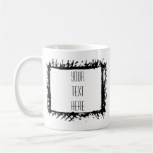 フレーム芸術的独自のコーヒーマグを作成