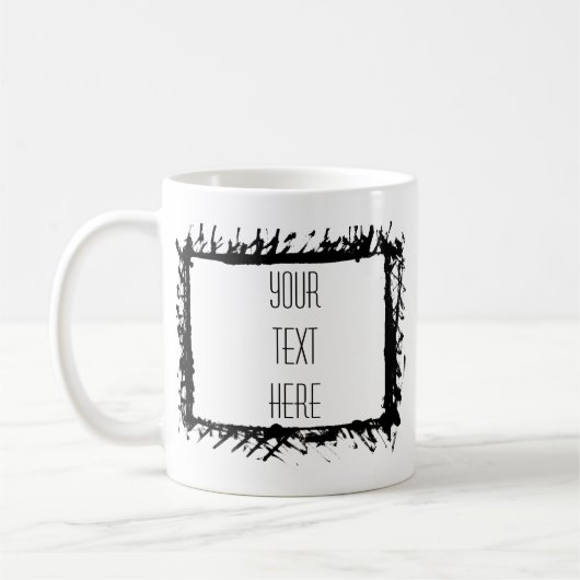 フレーム芸術的独自のコーヒーマグを作成 コーヒーマグカップ (左)