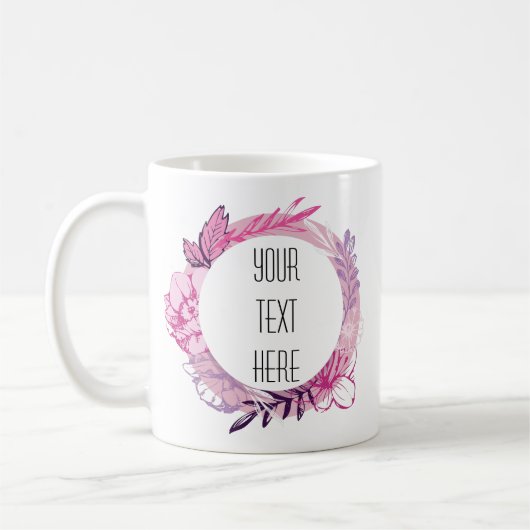 フレーム芸術的独自のコーヒーマグを作成 コーヒーマグカップ (左)