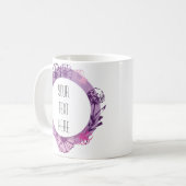 フレーム芸術的独自のコーヒーマグを作成 コーヒーマグカップ (正面左)