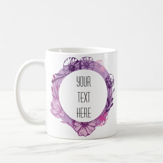 フレーム芸術的独自のコーヒーマグを作成 コーヒーマグカップ (左)