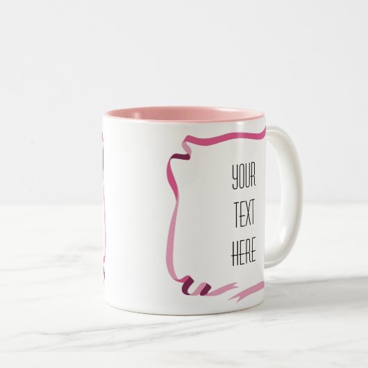 フレーム芸術的独自の2トーンコーヒーマグを作成 ツートーンマグカップ (正面右)