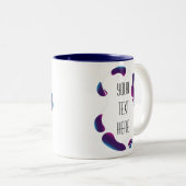 フレーム芸術的独自の2トーンコーヒーマグを作成 ツートーンマグカップ (正面右)