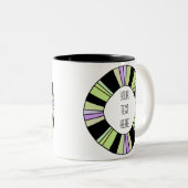 フレーム芸術的独自の2トーンコーヒーマグを作成 ツートーンマグカップ (正面右)