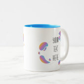 フレーム芸術的独自の2トーンコーヒーマグを作成 ツートーンマグカップ (正面右)