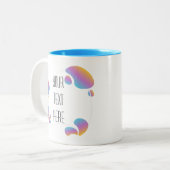 フレーム芸術的独自の2トーンコーヒーマグを作成 ツートーンマグカップ (正面左)