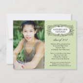 フレーム華美の卒業招待状 招待状 (正面)