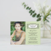 フレーム華美の卒業招待状 招待状 (スタンド正面)