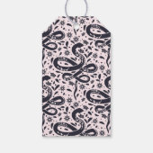 フレーム華美スネークヘビのハロウィーン ギフトタグ (裏面)