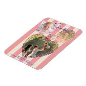 フレーム華美3 Photo 1stクリスマスマイルストーンカード マグネット (左側)