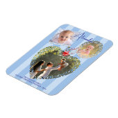 フレーム華美3 Photo 1stクリスマスマイルストーンカード マグネット (左側)