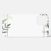 フレーム葉の水彩背景 Case-Mate iPhoneケース (裏面 (横))