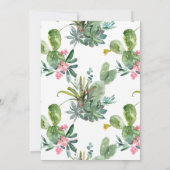 フレーム金ゴールドボホサボベビーシャワー招待状 招待状 (裏面)