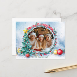 フレーム霜の降りた休日 シーズンポストカード