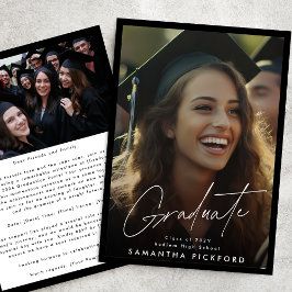 フレーム2写真高校2024卒業 案内状