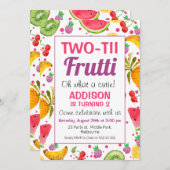 フレーム2-TTI (第2誕生日)招待状 招待状 (正面/裏面)