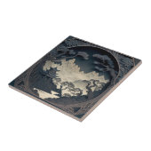 フレーム3D横向中国のき灰色タイル タイル (側面)