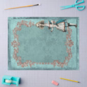 フレーム・デコパージュとワンダーランドの背の高いアリス 薄葉紙 (クラフト)