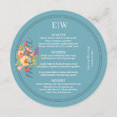 フレーム(バラ付き)、結婚のスタイル(青) メニュー (正面)