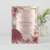 フレーム、ブルゴーニュバラドレスバラ金ゴールドキンセアニェラ 招待状 (スタンド正面)