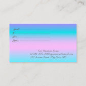 フレーム、モダン金ゴールド紙吹雪ホログラフィック光学 割引カード (裏面)