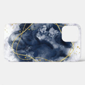フレーム – 金ゴールド – 大理石 – きらめき Case-Mate iPhoneケース (裏面 (横))