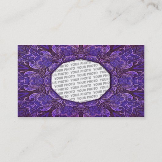 フレームART – ケルトのフクロウ 名刺 (正面)