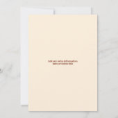 フレームCinco de Mayoメキシコ誕生日パーティー 招待状 (裏面)