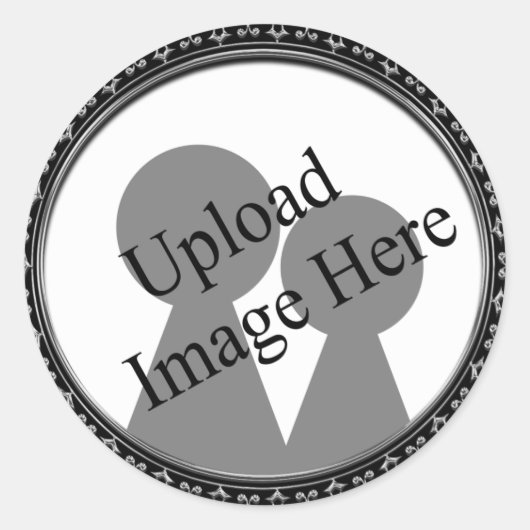 フレームIt写真のシールと封筒用シール ラウンドシール (正面)