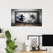 フレームtvデザイン ポスター (ホームオフィス)