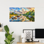 フレームtvデザイン ポスター (ホームオフィス)