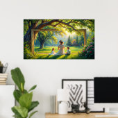 フレームtvデザイン ポスター (ホームオフィス)