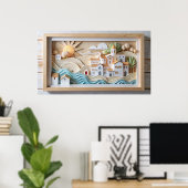 フレームtvデザイン ポスター (ホームオフィス)