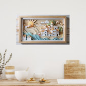 フレームtvデザイン ポスター (キッチン)