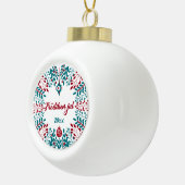 フレーリケン7月、北フリジアのメリークリスマス セラミックボールオーナメント (右)