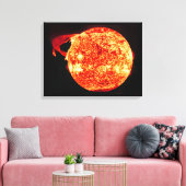 フレー太陽のア – Skylabから撮影した写真 キャンバスプリント (インサイチュ (リビング))