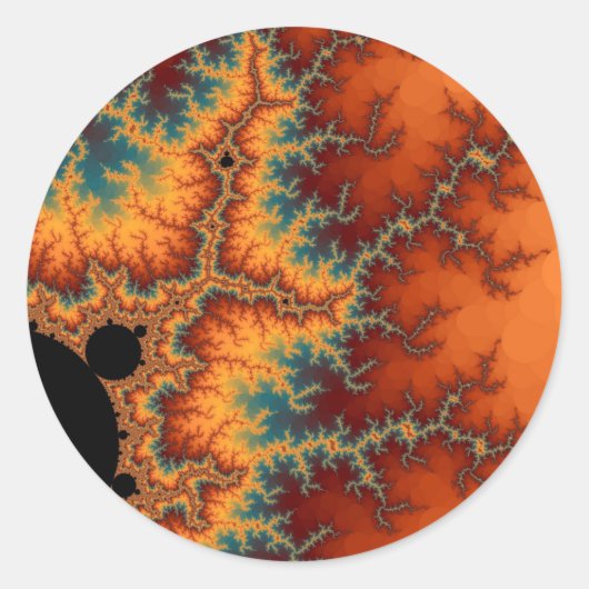 フレー太陽のラスティッカー ラウンドシール (正面)