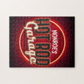 フレー改造ム名前をカスタムするガパーソナライズされたレージ ジグソーパズル (横)