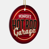 フレー改造ム名前をカスタムするガパーソナライズされたレージ セラミックオーナメント (右)