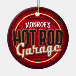 フレー改造ム名前をカスタムするガパーソナライズされたレージ セラミックオーナメント